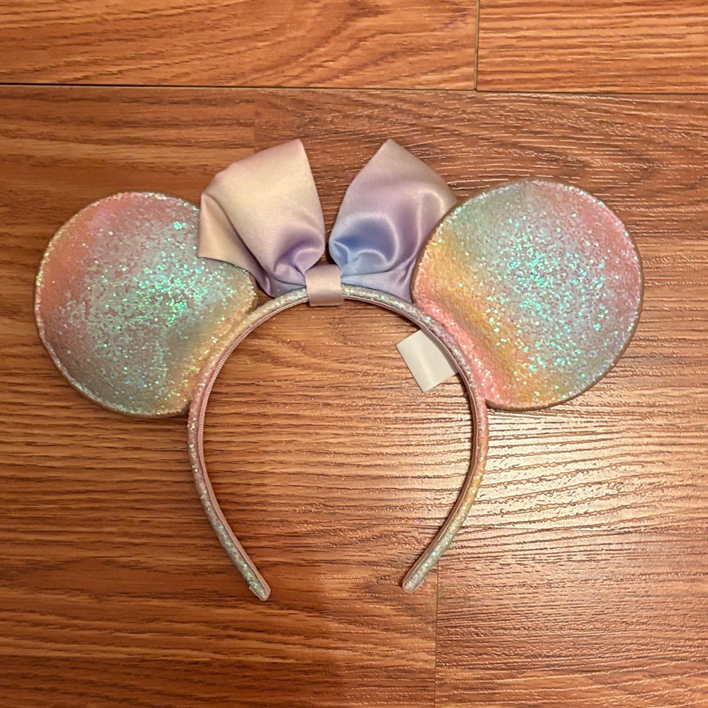 Disney Pastel Glitter Mouse Ears Headband
